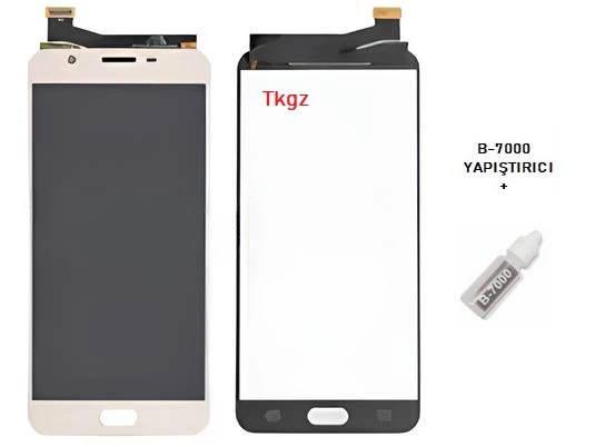 Samsung Galaxy J7 PRİME  - SM-G610F Lcd Ekran Dokunmatik Orijinal Kalite GOLD + B-7000 ürün görseli 1
