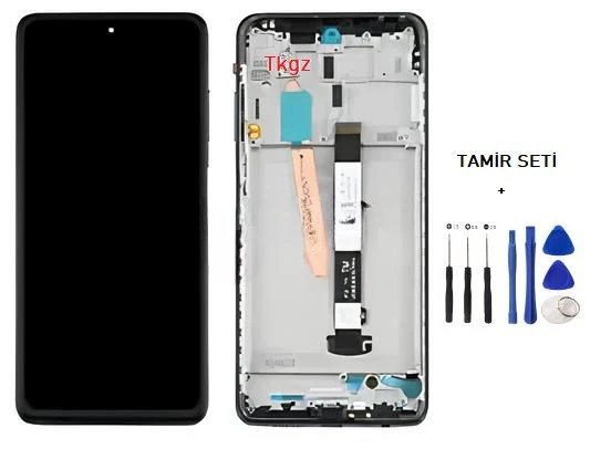 Xiaomi POCO X3 NFC Lcd Ekran Dokunmatik Orijinal Kalite ÇITALI SİYAH + TAMİR SETİ ürün görseli 1