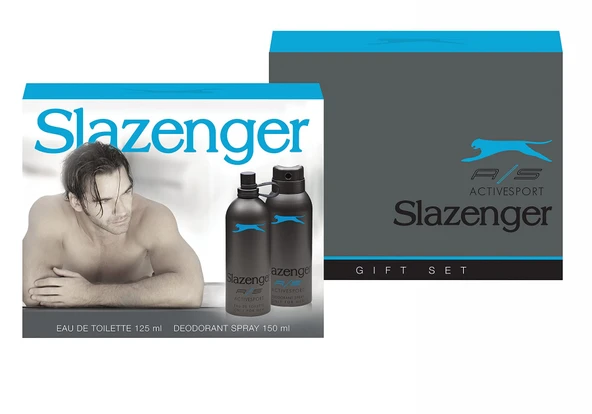 Slazenger Active Sport Eau de Toilette Set, (Mavi, 125+150 ml) ürün görseli 1