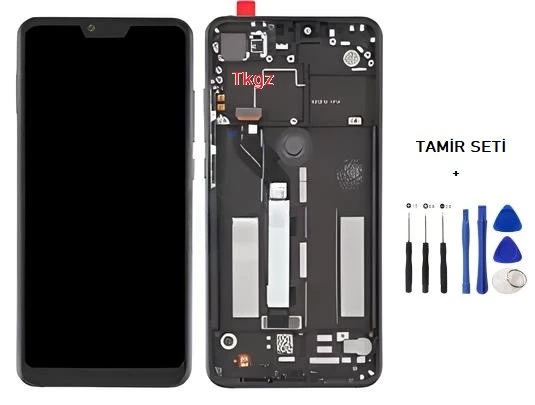 Xiaomi Mİ 8 LİTE Lcd Ekran Dokunmatik Orijinal Kalite ÇITALI SİYAH + TAMİR SETİ ürün görseli 1