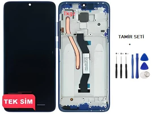Xiaomi Redmi NOTE 8 PRO Lcd Ekran Dokunmatik Orijinal Kalite ÇITALI MAVİ + TAMİR SETİ ürün görseli 1