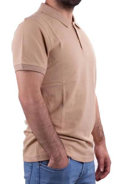 Twister Jeans 2277CC Bej Polo Yaka Erkek T-Shirt ürün görseli 1