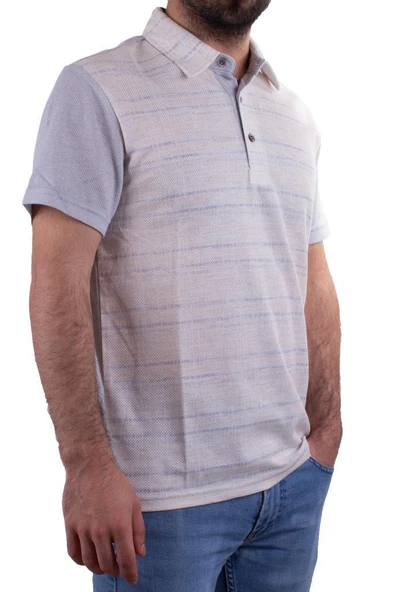 Twister Jeans 2281CC Gri Polo Yaka Erkek T-Shirt ürün görseli 1
