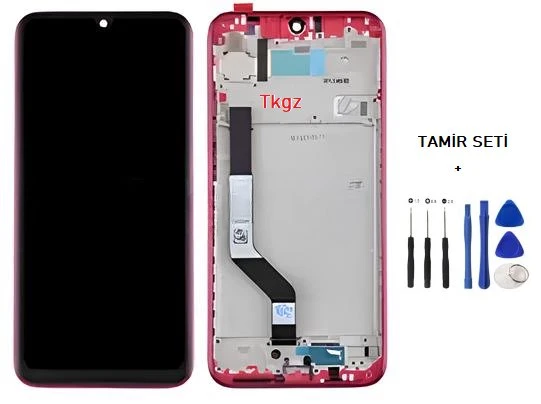 Xiaomi Redmi NOTE 7 Lcd Ekran Dokunmatik Orijinal Kalite ÇITALI KIRMIZI + TAMİR SETİ ürün görseli 1