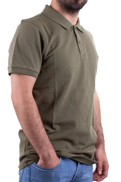 Twister Jeans 2277CC Haki Polo Yaka Erkek T-Shirt ürün görseli 1