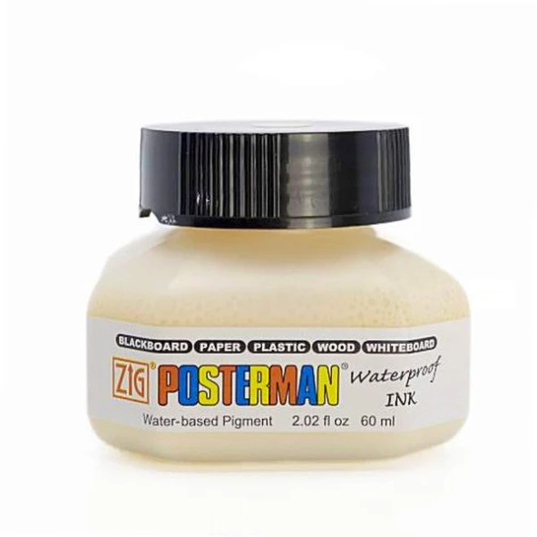 Zig Posterman Waterproof Ink Akrilik Mürekkep 501 GARDENIA CREAN ürün görseli 1