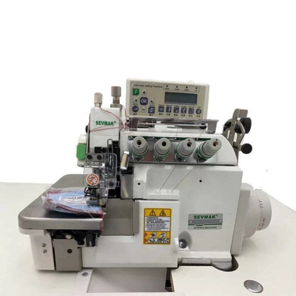 Sevmak VT-3216EXT-05UBT 5 İplik Transportlu Tam Otomatik Akıllı İplik Kesicili Overlok Makinası ürün görseli 1