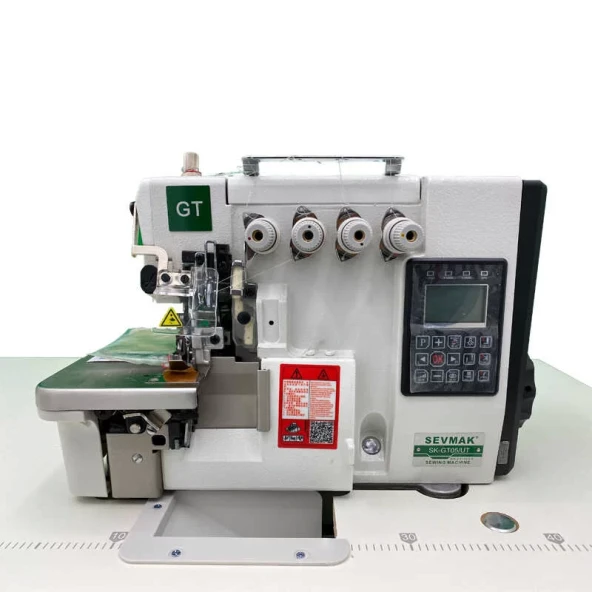 Sevmak SK-05GT-UBT 5 İplik Tam Otomatik Akıllı Elektrikli İplik Kesicili Overlok Makinası ürün görseli 1