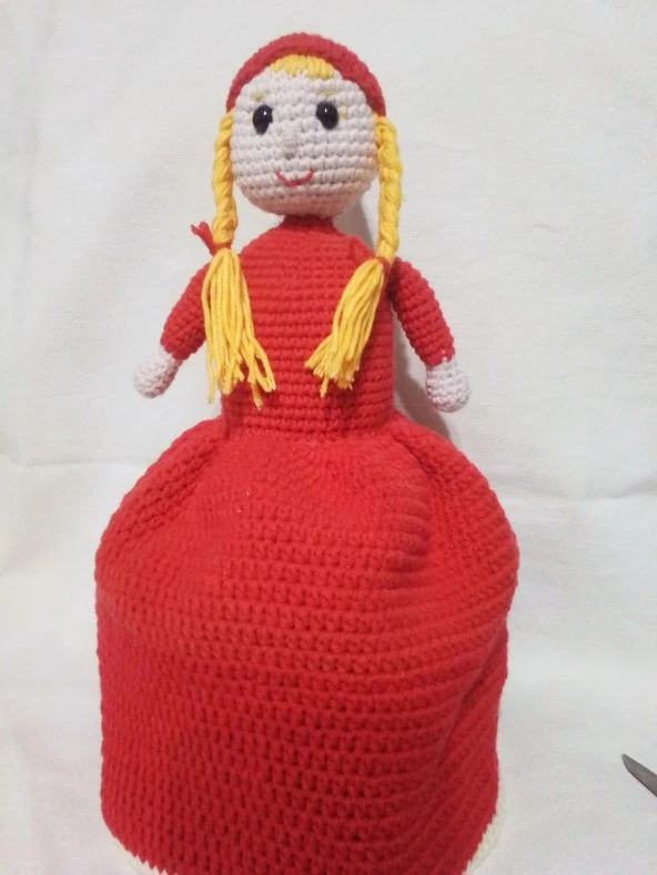 Kırmızı Başlıklı Kız ve Karakterleri Amigurumi Organik Oyuncak ürün görseli 1