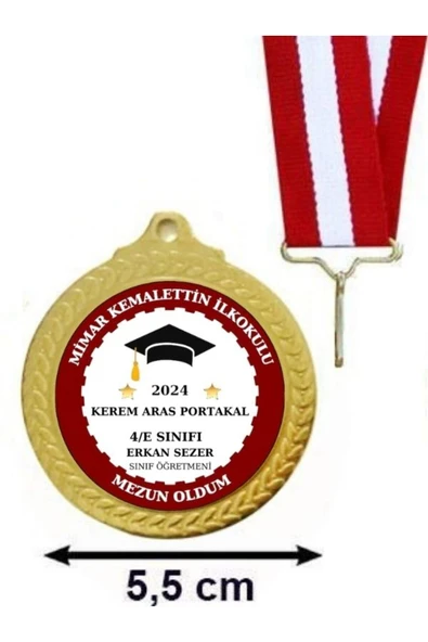 Özcan Tasarım Kişiye Özel Mezuniyet Madalyası ( 24 Adet ) ürün görseli 1