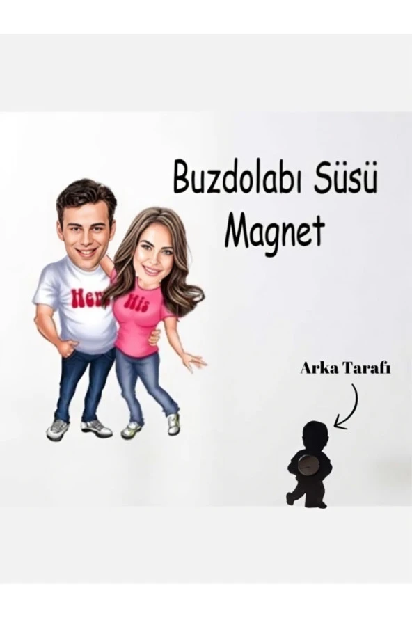 Özcan Tasarım Kişiye Özel Mağnet - Karikatür Mağnet ürün görseli 1