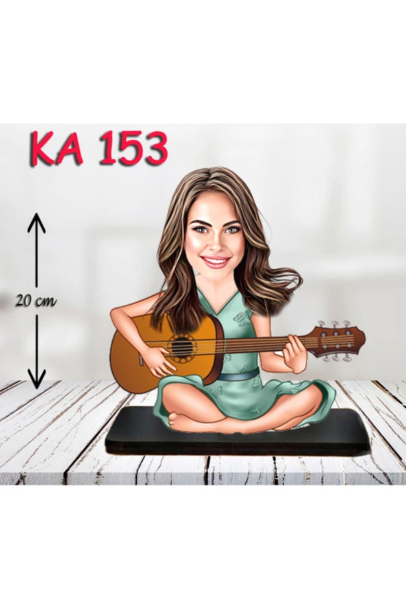 Özcan Tasarım Kişiye Özel Ahşap Biblo - Kadın Karikatür Biblo - Kadın Biblo 30 ürün görseli 1