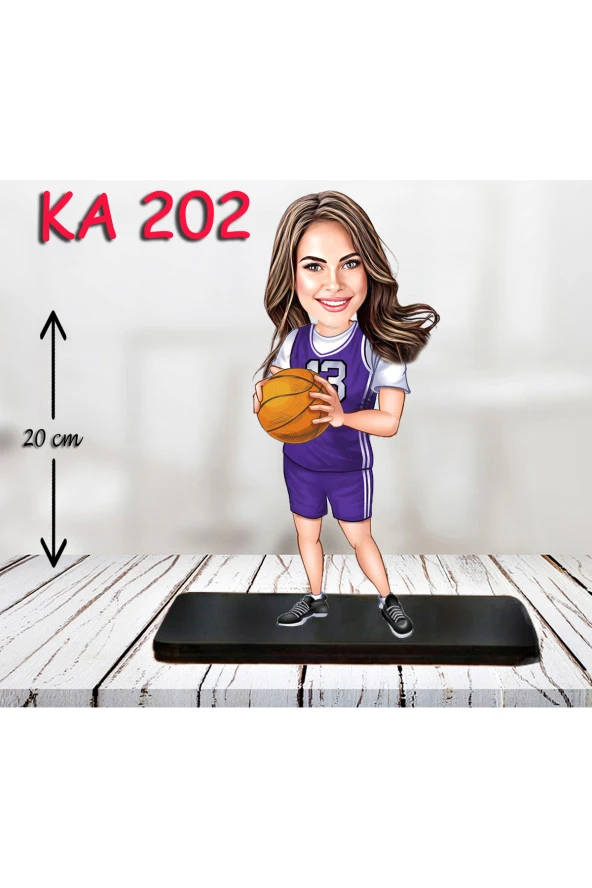 Özcan Tasarım Kişiye Özel Ahşap Biblo - Sporcu Kadın Karikatür Biblo - Sporcu Biblo 15 ürün görseli 1