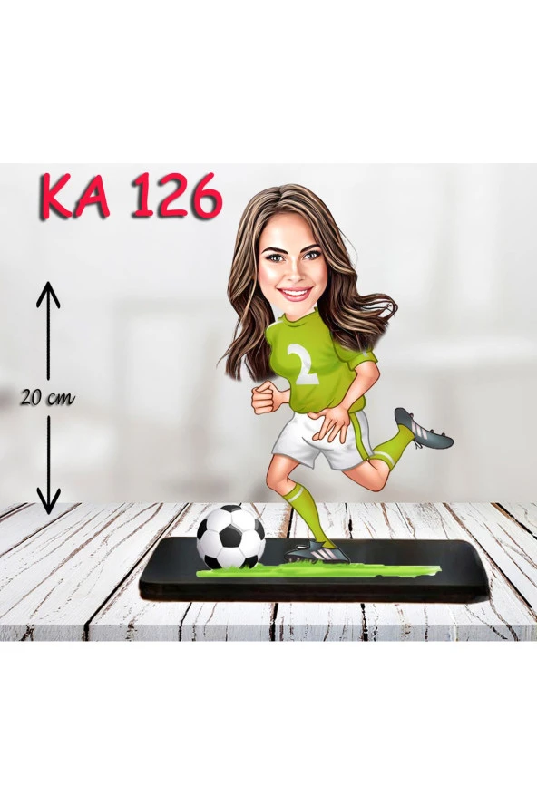 Özcan Tasarım Kişiye Özel Ahşap Biblo - Sporcu Kadın Karikatür Biblo - Sporcu Biblo 5 ürün görseli 1