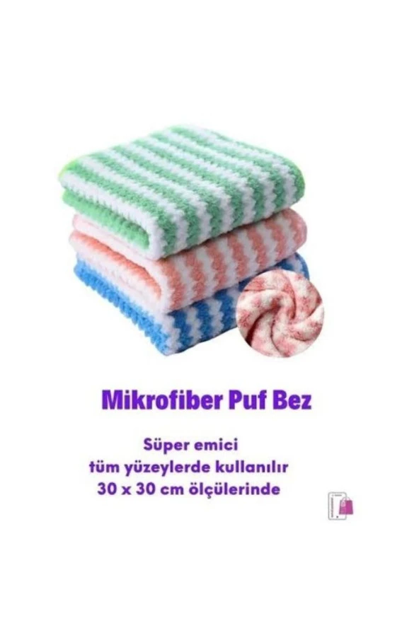 Özcan Tasarım Mikrofiber Puf Bez - Süper Emici Bez - Mikrofiber Bez ( 3 Adet ) ürün görseli 1
