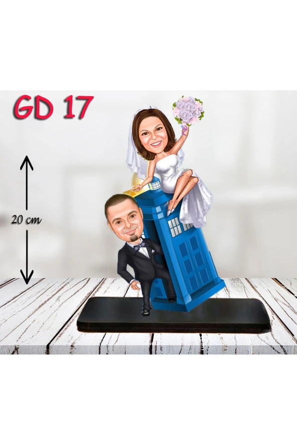 Özcan Tasarım Kişiye Özel Ahşap Biblo - Düğün Biblo 8 ( 3D Biblo ) ürün görseli 1