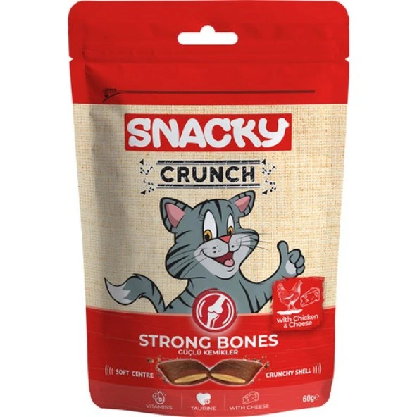 Snacky Crunch Strong Bones Tavuk&Peynir 60Gr ürün görseli 1