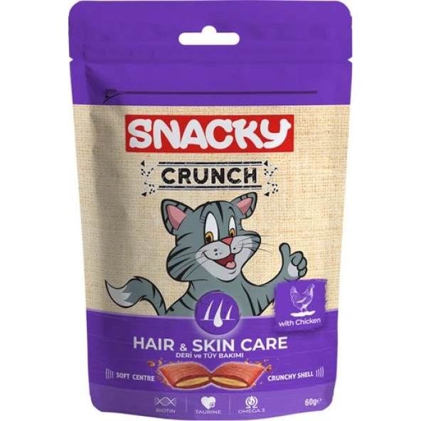 Snacky Crunch Hair&Skin Tavuklu 60Gr ürün görseli 1