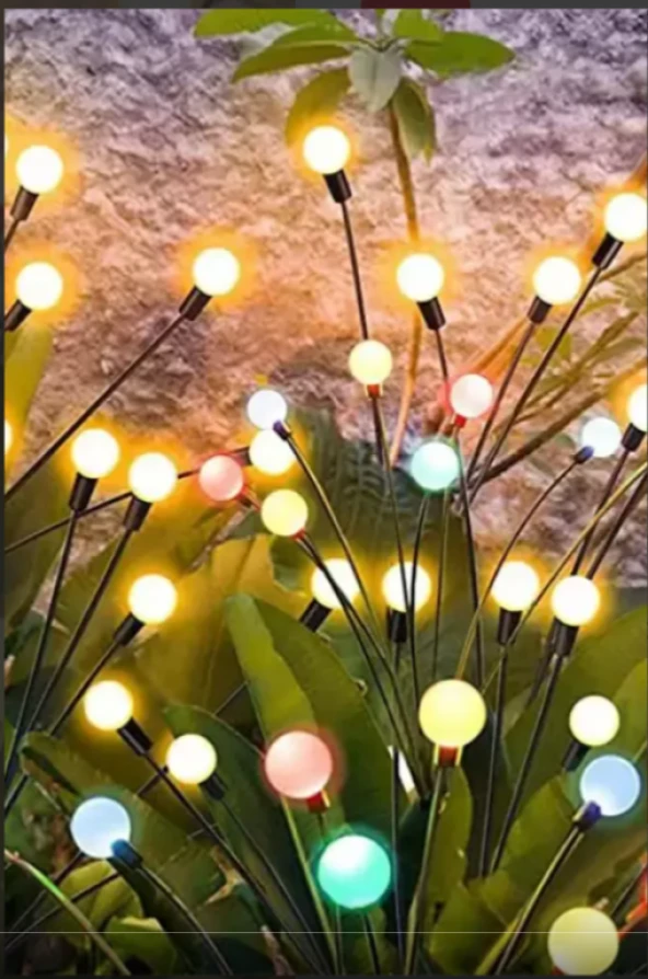 8 Led'li Güneş Enerjili Bahçe Çiti Aydınlatma Lamba (renkli) ürün görseli 1