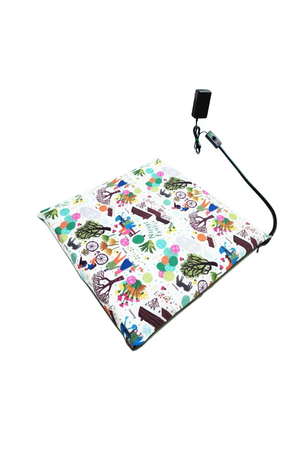 Powertec Isıtmalı Kedi Minderi Kedi Köpek Minderi Isıtıcılı Kedi Minderi Isıtıcı Pad 12volt 45x45cmx5cm ürün görseli 1