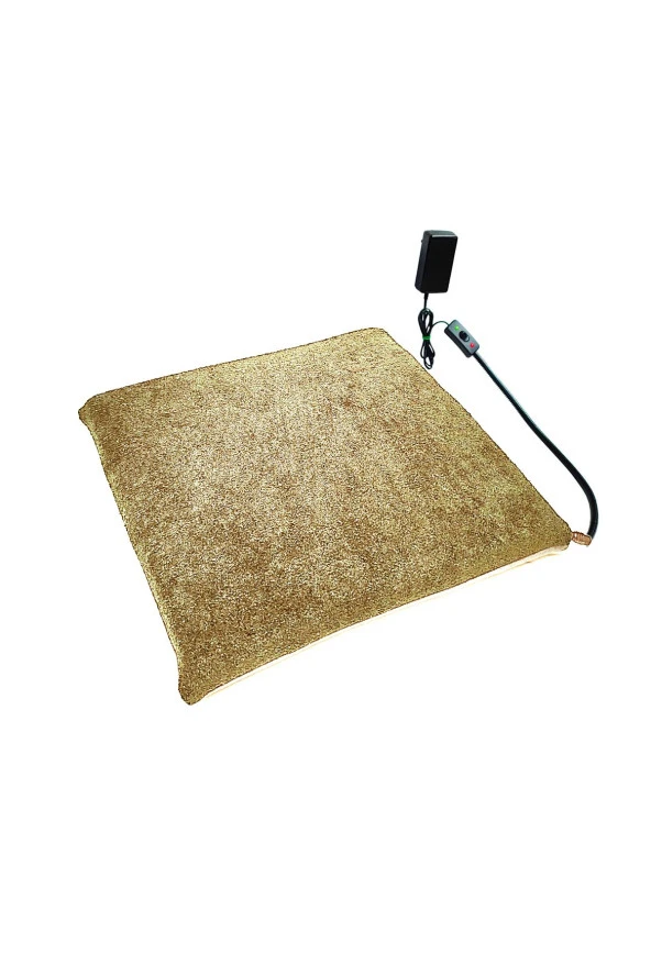 Powertec Isıtıcılı Kedi Köpek Minderi Kedi Isıtıcı Minder Isıtmalı kedi minderi 12VOLT 45X45CMX4CM ürün görseli 1