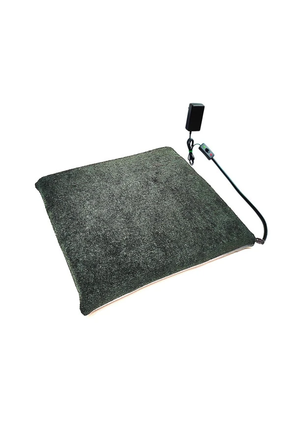 Powertec Isıtıcılı Kedi Köpek Minderi Kedi Isıtıcı Minder Isıtmalı kedi minderi 12VOLT 45X45CMX4CM ürün görseli 1
