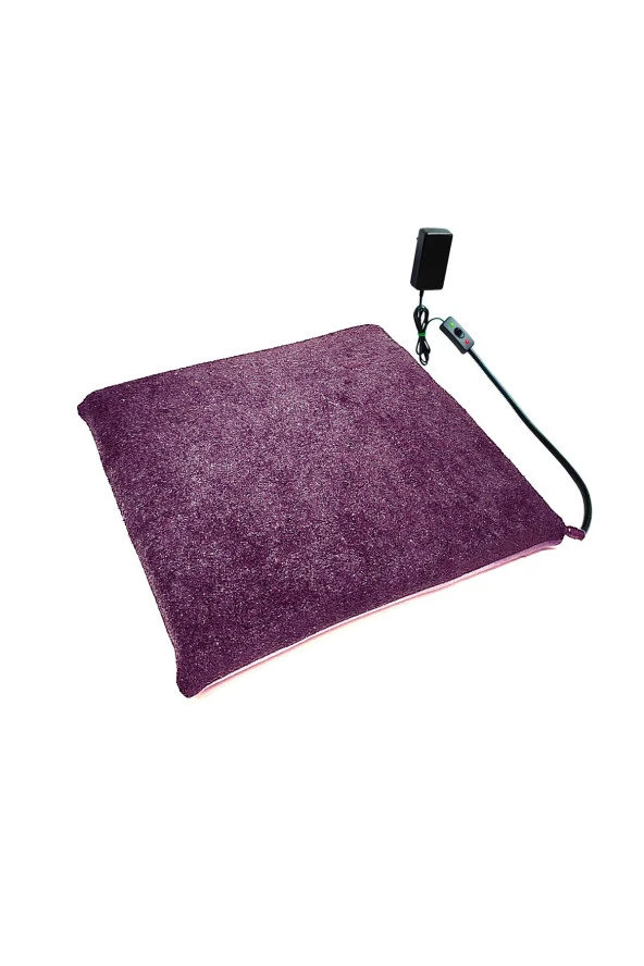 Powertec Isıtıcılı Kedi Köpek Minderi Kedi Isıtıcı Minder Isıtmalı kedi minderi 12VOLT 45X45CMX4CM ürün görseli 1