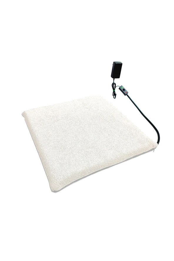 Powertec Isıtıcılı Kedi Köpek Minderi Kedi Isıtıcı Minder Isıtmalı kedi minderi 12VOLT 45X45CMX4CM ürün görseli 1