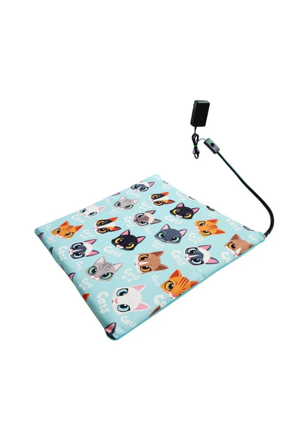 Powertec Kedi Minderi Isıtıcılı Kedi Köpek Minderi Isıtıcı Minder 12volt 45x45cmx4cm ürün görseli 1