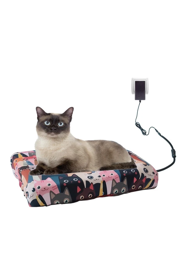 Powertec Kedi Minderi Isıtmalı Model 45x45cm 16v Adaptörlü - Resim 7