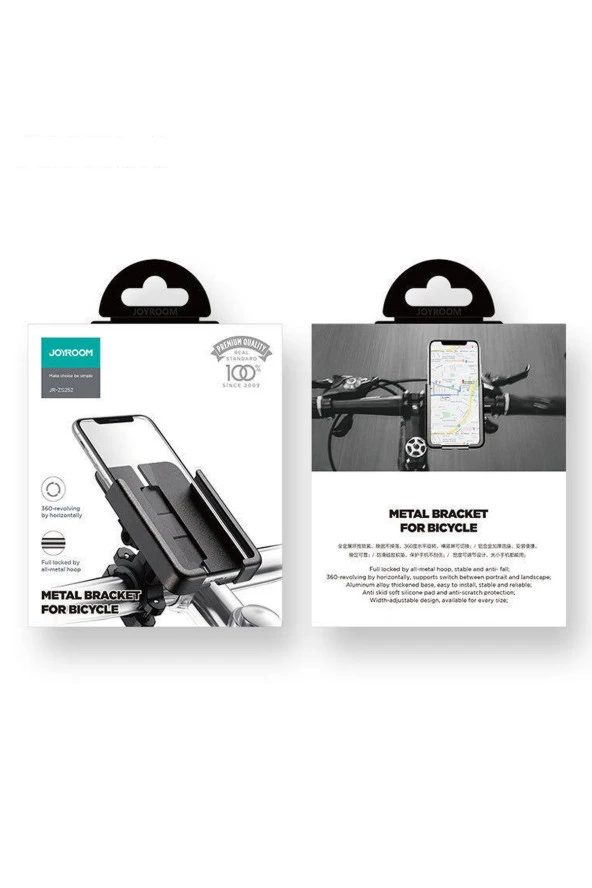 resolut Motosiklet Ve Bisiklet Için Full Metal Gövdeli Gidon Bağlantılı Telefon Tutucu 4.7-7.0 inç ürün görseli 1