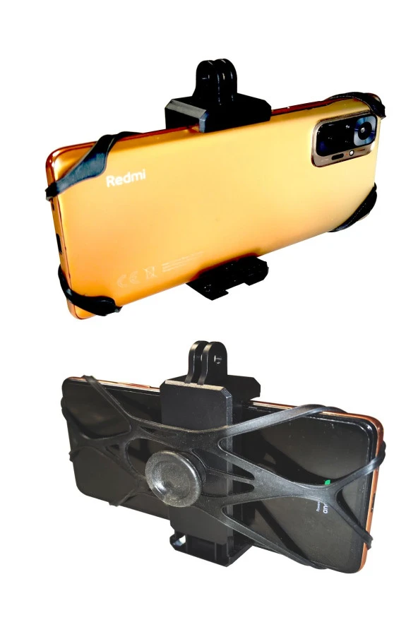 resolut Telefon ve Aksiyon Kamera ile Uyumlu Kask Çene Bağlantı Kayışı (YEDEK LASTİKLİDİR) evrensel ürün görseli 1