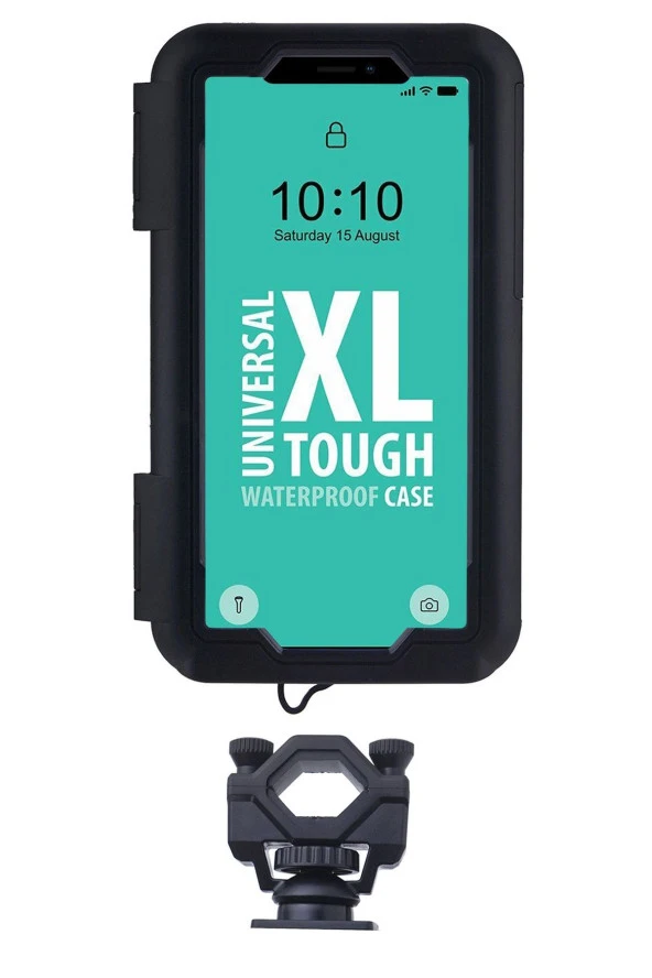resolut Suporte Motosiklet - Bisiklet Telefon Tutucu Kapalı Model 7 Inch Gidon Bağlantılı ( Xl Büyük Boy ) ürün görseli 1