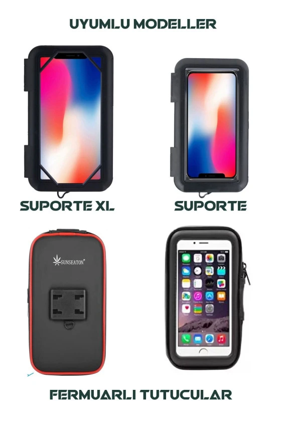 resolut Motosiklet Telefon Tutucu Ayna Bağlantı Aparatı ürün görseli 1
