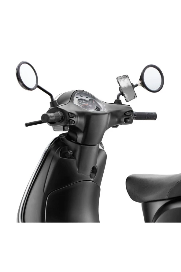 Powertec Vespa Uyumlu Ayna Bağlantılı Telefon Tutucu Black ürün görseli 1