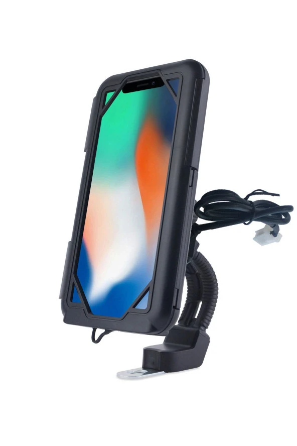 resolut Suporte Xl Usb Bağlantılı Motosiklet Bisiklet Telefon Tutucu Su Geçirmez 5.5-7.0 Inç Arası ürün görseli 1