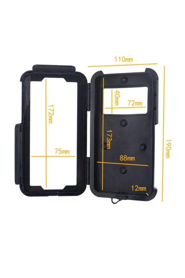 Tristar Suporte Xl Motosiklet Telefon Tutucu Bisiklet Telefon Tutucu Su Geçirmez 5.5-7.0 Inç Arası ürün görseli 1