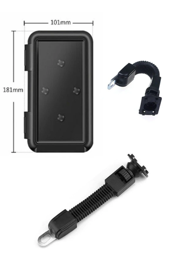 Powertec Motosiklet Telefon Tutucu Bisiklet Telefon Tutucu Su Geçirmez Suporte ürün görseli 1