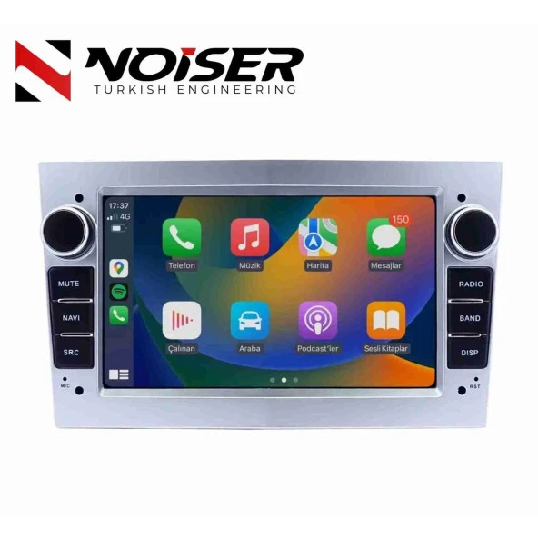 NOİSER OPEL SILVER 7 INCH HIGH/ST - ASTRA H - CORSA D - VECTRA C - COMBO - ZAFIRA 4 GB RAM 64 GB HAFIZA ANDROID MULTIMEDIA TEYP T5 ürün görseli 1