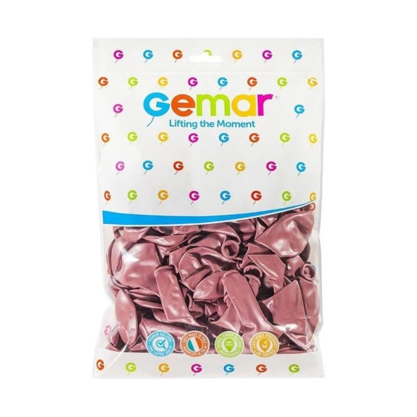 Erbay Gemar Gm110 Metalik Balon İthal 100 Lü_Rose Gold-71 ürün görseli 1