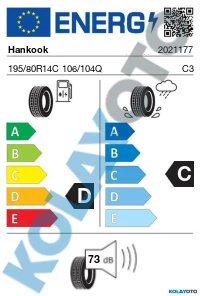 Hankook Vantra ST AS2 RA30 195/80R14C 106/104Q (4 Mevsim) (2023) ürün görseli 1