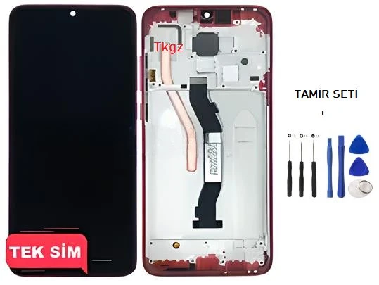 Xiaomi Redmi NOTE 8 PRO Lcd Ekran Dokunmatik Orijinal Kalite ÇITALI KIRMIZI + TAMİR SETİ ürün görseli 1