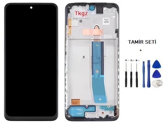 Xiaomi POCO M4 PRO Lcd Ekran Dokunmatik Orijinal Kalite ÇITALI + TAMİR SETİ ürün görseli 1