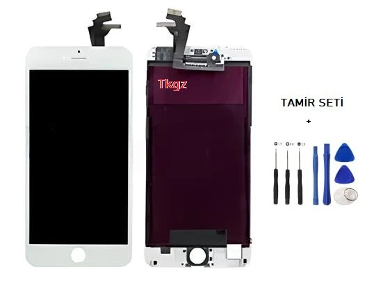 iPhone 6 PLUS Lcd Ekran Dokunmatik Orijinal Kalite (LW MARKA) BEYAZ + TAMİR SETİ ürün görseli 1