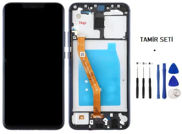 Tkgz - Mate 20 Lite Lcd Ekran Dokunmatik Mavi Full Çıtalı + Tamir Kiti ürün görseli 1