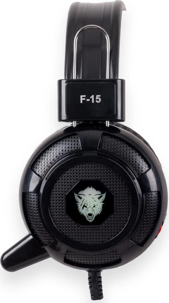 F15-B Mikrofonlu Işıklı Gaming Kulaklık Siyah ürün görseli 1