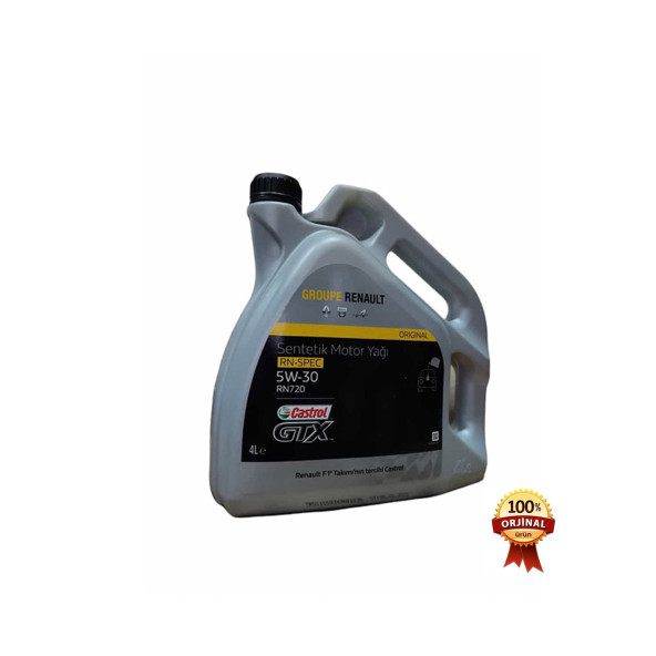 Castrol Gtx RN-SPEC RN720 / 5W-30 4 Litre Motor Yağı - (Orijinal - Renault Groupe) ürün görseli 1