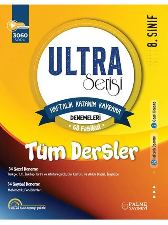 PALME 8.SINIF ULTRA TÜM DERSLER DENEMELERİ *YENİ* ürün görseli 1