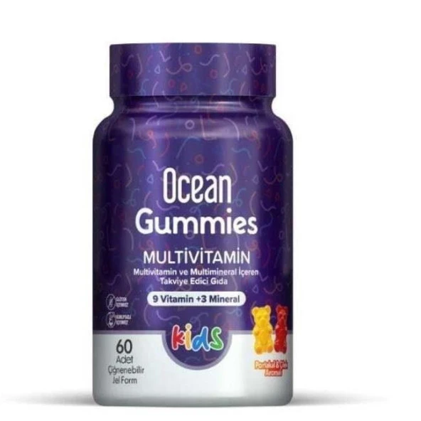 Ocean Gummies Multivitamin 60 Çiğnenebilir Jel Form ürün görseli 1