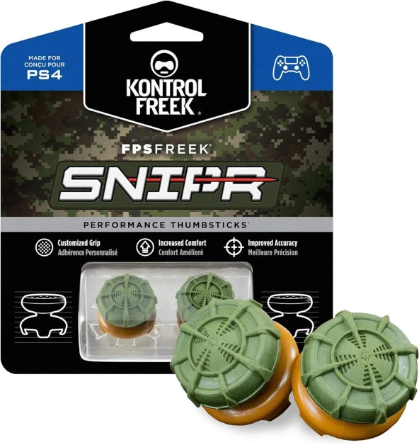 Cosmostech Kontrolfreek FPSFREEK SNIPR PS5/PS4 Uyumlu Analog Başlık Thumbsticks - Performans Yükseltici ve Koruyucu ürün görseli 1